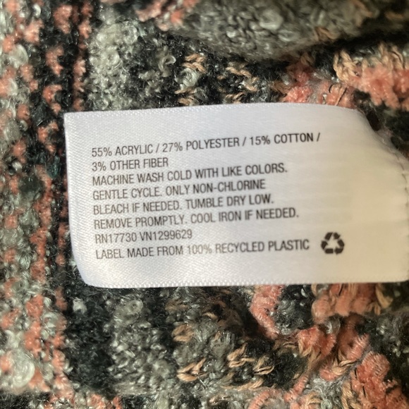 Target Knox Rose Vertical Stripe Knit Turtleneck Sweater Size XXL Boho - Picture 9 of 10